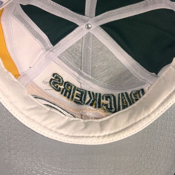 Vintage Green Bay Packers Logo 7 Splash Twill Snapback Cap Hat NFL Football - Picture 8 of 9